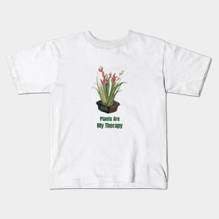 Plants Are My Therapy Kids T-Shirt